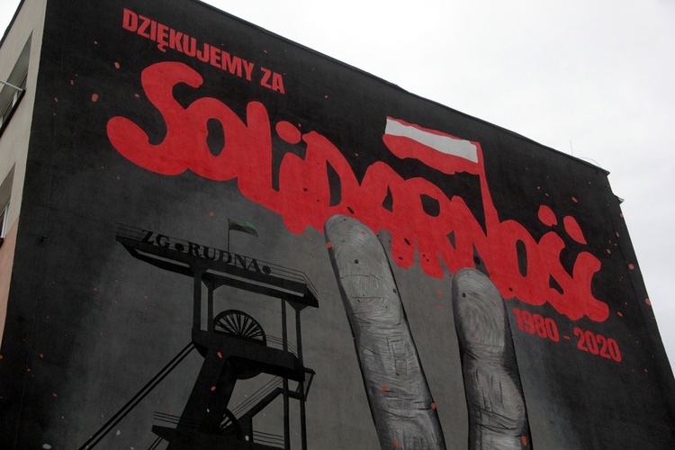 Mural wdzięczności w Polkowicach