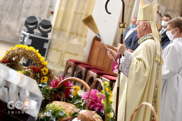 Strzegom. Dożynki gminne z biskupem seniorem