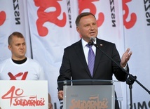 Prezydent: "Solidarność" wyrosła na wielkim pragnieniu i żądaniu godności