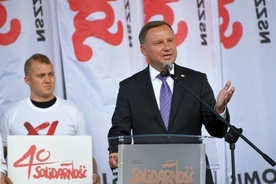 Prezydent: "Solidarność" wyrosła na wielkim pragnieniu i żądaniu godności