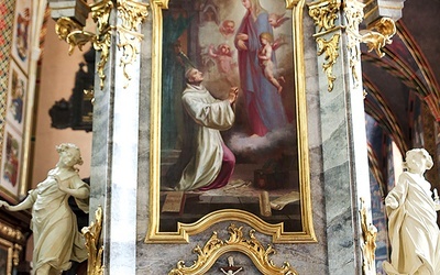 Ołtarz bł. Wincentego Kadłubka w katedrze sandomierskiej.