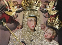 Obraz Matki Bożej Pocieszenia z królewskimi insygniami nałożonymi przez Prymasa Tysiąclecia. Już w 1648 r. ówczesny biskup płocki Karol Ferdynand Waza zaświadczył, że przy tym obrazie „okazały się nowe znaki Bożych dobrodziejstw i łask”.