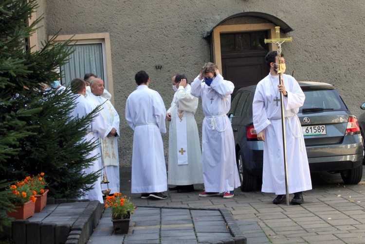 Śluby zakonne u kamilianów w Taciszowie  