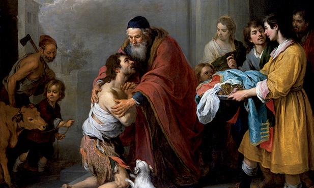 Bóg daje człowiekowi najpiękniejszy przykład wybaczania. Ukazuje to „Powrót syna marnotrawnego”,  obraz Bartolomé Estebana Murillo.