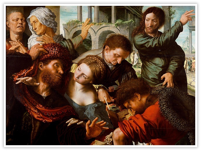 Jan Sanders van Hemessen
Powołanie św. Mateusza
 olej na desce, 1535–1540
Kunsthistorische Museum, Wiedeń