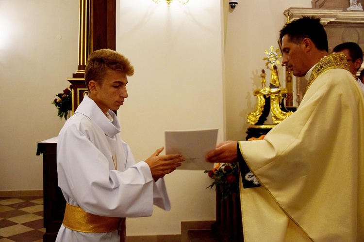 Błogosławieństwo ceremoniarzy w Bobowej