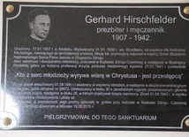 Poświęcenie tablicy pamiątkowej poświęconej bł. ks. Gerhardowi Hirschfelderowi