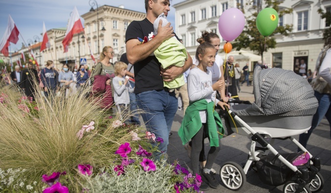 Prezydent Andrzej Duda na Marszu dla Życia i Rodziny