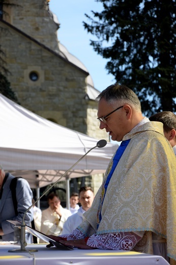 Błogosławieństwo ceremoniarzy w Limanowej