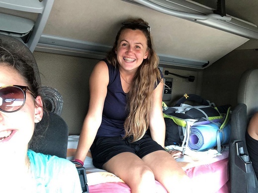 Ania Olma z salwatoriańskiego duszpasterstwa "Bagno" - przed wylotem na misje