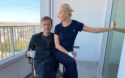 Jedno z ostatnich wspólnych zdjęć z żoną Julią, jakie Aleksiej Navalny zamieścił w social mediach.