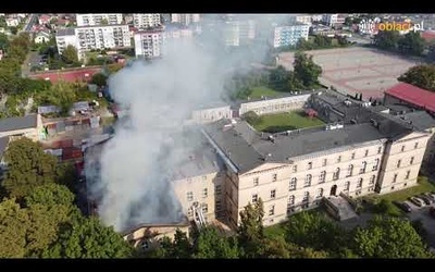 Pożar klasztoru w Lublińcu