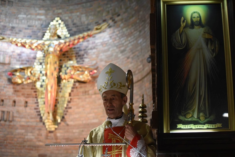 Pielgrzymka Straży Honorowej NSPJ do Biadolin