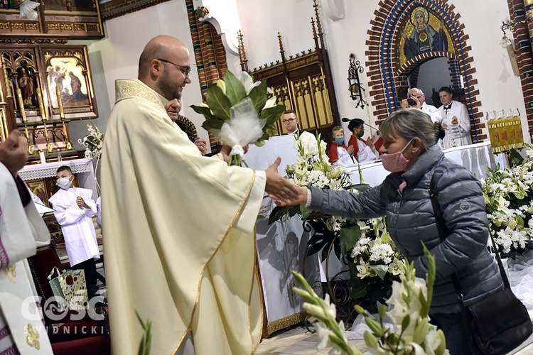 Msza św. prymicyjna o. Miłosza Mażewskiego w wałbrzyskiej kolegiacie