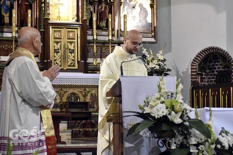 Msza św. prymicyjna o. Miłosza Mażewskiego w wałbrzyskiej kolegiacie