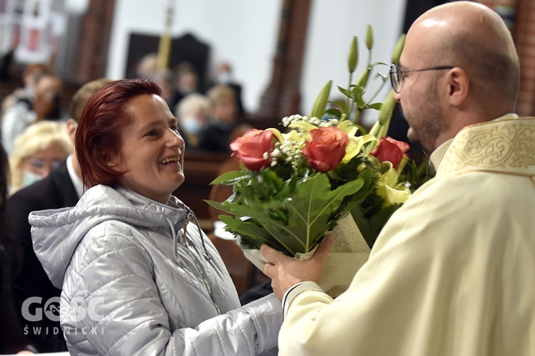 Msza św. prymicyjna o. Miłosza Mażewskiego w wałbrzyskiej kolegiacie