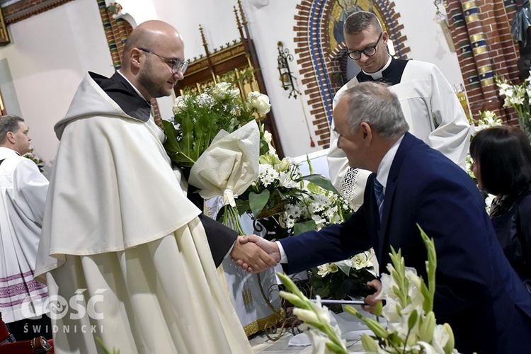 Msza św. prymicyjna o. Miłosza Mażewskiego w wałbrzyskiej kolegiacie