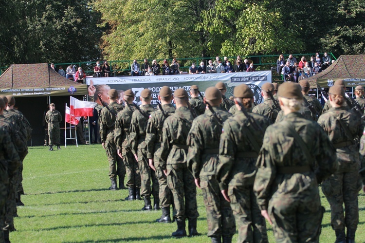 Przysięga terytorialsów w Dębicy