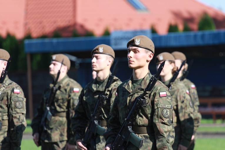 Przysięga terytorialsów w Dębicy