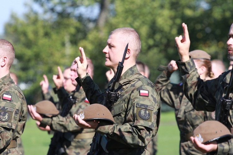 Przysięga terytorialsów w Dębicy