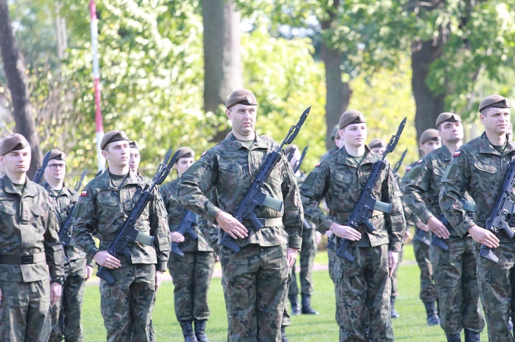 Przysięga terytorialsów w Dębicy