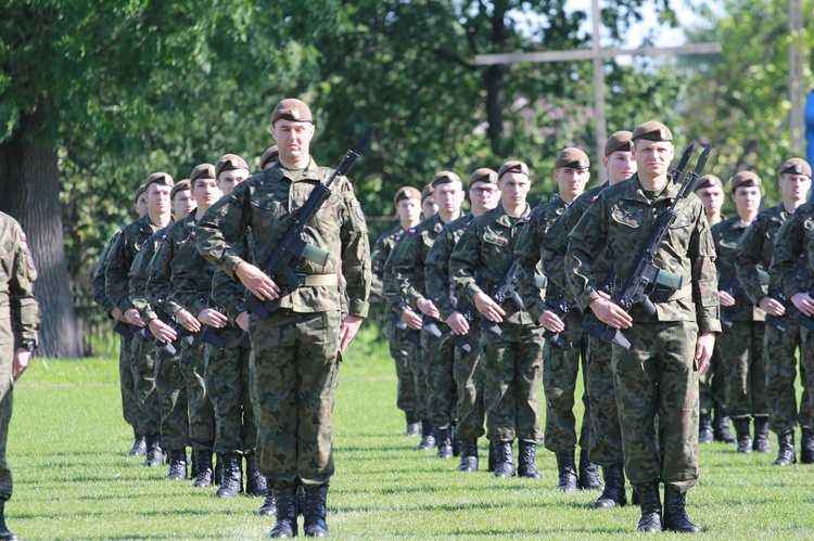 Przysięga terytorialsów w Dębicy