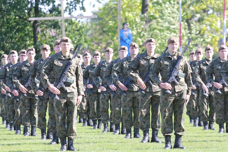 Przysięga terytorialsów w Dębicy