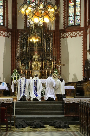 Śluby wieczyste braci franciszkanów na wrocławskich Karłowicach