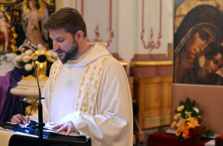 O. Dariusz Laskowski OSPPE podczas głoszenia katechez w ubiegłym roku.