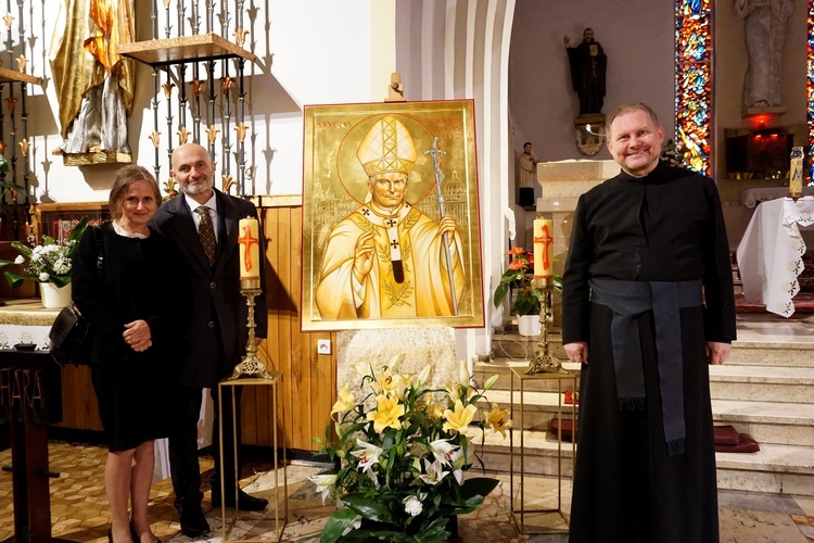 Ikona i relikwie św. Jana Pawła II u jezuitów w Bytomiu