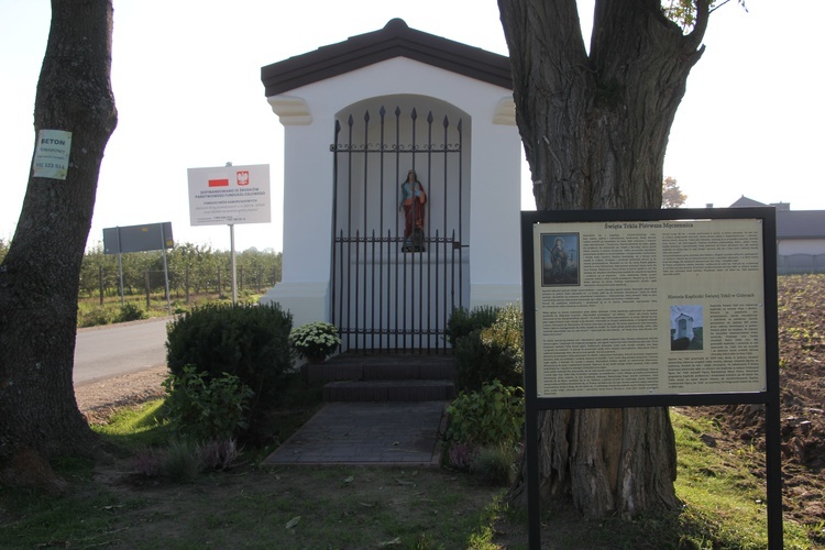 Poświęcenie kapliczki św. Tekli w Giżycach