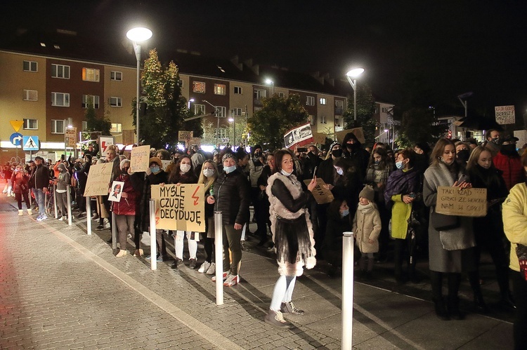 Marsz protestacyjny w Koszalinie