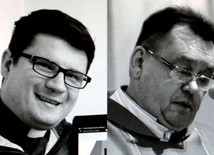 Świętej pamięci księża: Jarosław Grabka (z lewej) i Mirosław Dragiel.
