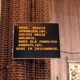 Modlitwa za zmarłych w Gliwicach   