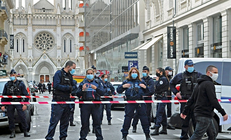 Bazylika Notre Dame w Nicei stała się miejscem tragedii.