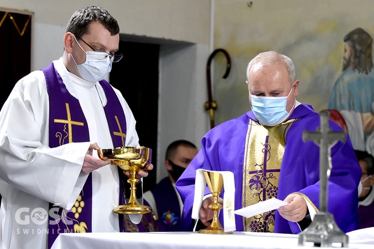 Pożegnanie ks. Piotra Mycana w parafii św. Mikołaja w Kaczorowie