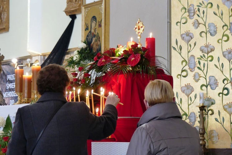 Wprowadzenie relikwii św. Jozafata do kościoła św. Józefa na Złotych Łanach