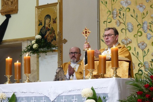 Wprowadzenie relikwii św. Jozafata do kościoła św. Józefa na Złotych Łanach