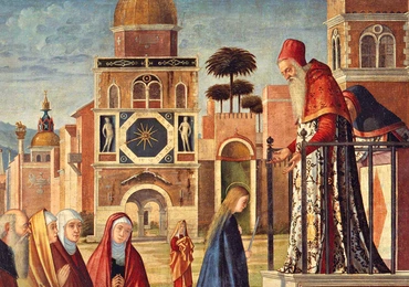Vittore Carpaccio (1465–1520) „Ofiarowanie Maryi w świątyni”.