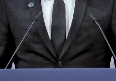 Premier Ahmed przemawiający po odebraniu Nagrody Nobla.