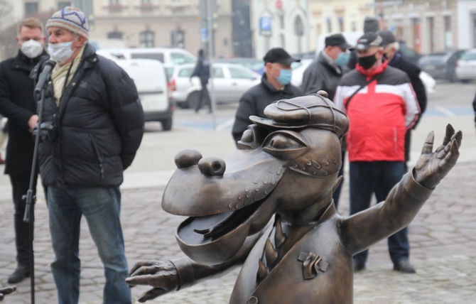 Smok i Bartolini Bartłomiej herbu Zielona Pietruszka - nowi bohaterowie na szlaku "Bajkowe Bielsko-Biała"