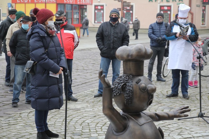 Smok i Bartolini Bartłomiej herbu Zielona Pietruszka - nowi bohaterowie na szlaku "Bajkowe Bielsko-Biała"