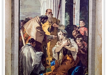 Giovanni Battista TiepoloKomunia św. Łucji olej na płótnie, 1746kościół dei Santi Apostoli Wenecja