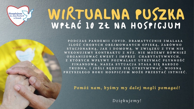 Śląskie. Hospicja w Żorach i Katowicach proszą o pomoc