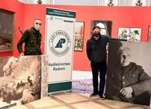Portret przyrodnika i mapa jego wojennej tułaczki.