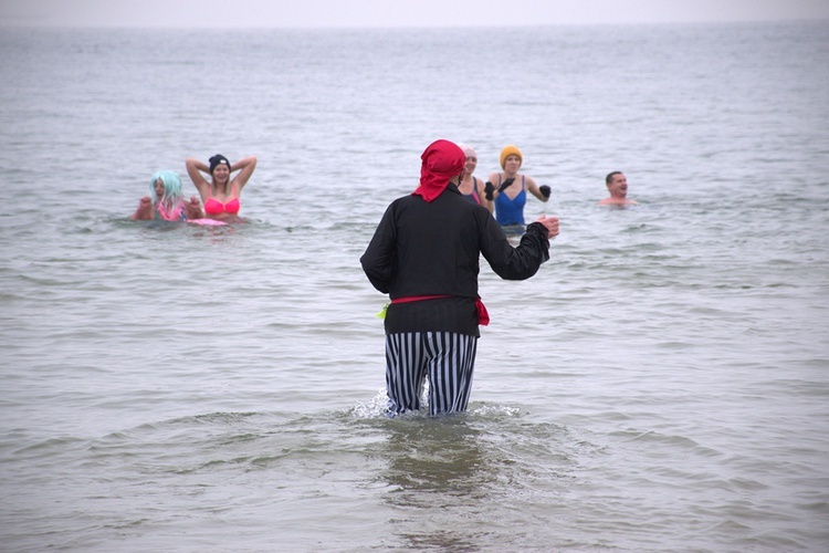 Noworoczne morsowanie w Gdańsku-Jelitkowie