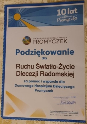 Oazowicze dziękują za Paczuszkę dla Maluszka