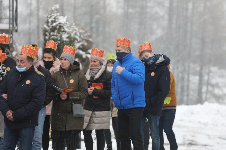 Orszak Trzech Króli w parafii w Ostrem-Twardorzeczce - 2021