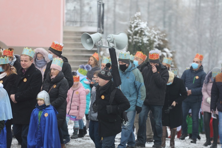 Orszak Trzech Króli w parafii w Ostrem-Twardorzeczce - 2021