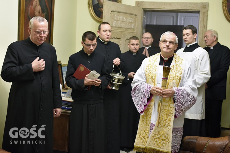 Biskup z wizytą duszpasterską u katedralnych księży